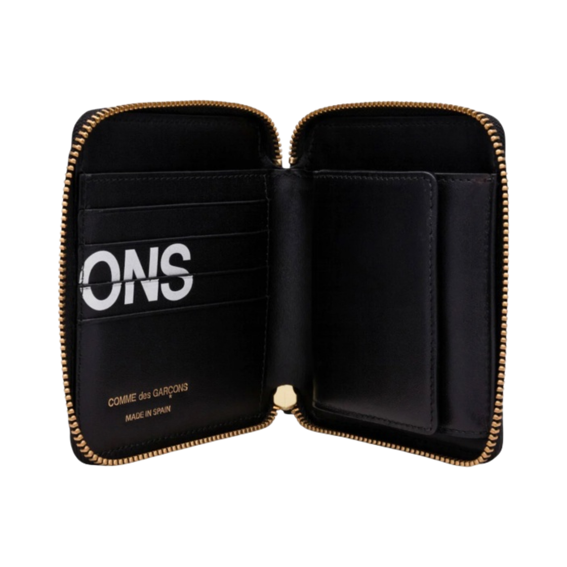 꼼데가르송 SA2100HL 휴즈 로고 클래식 라인 레더 지갑 블랙(Comme des Garcons SA2100HL Huge Logo Classic Line Leather Wallet Black) - 2