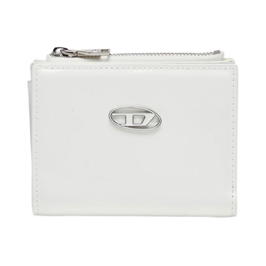 디젤 스몰 월렛 글로시 레더 화이트(Diesel Small Wallet in Glossy Leather White)