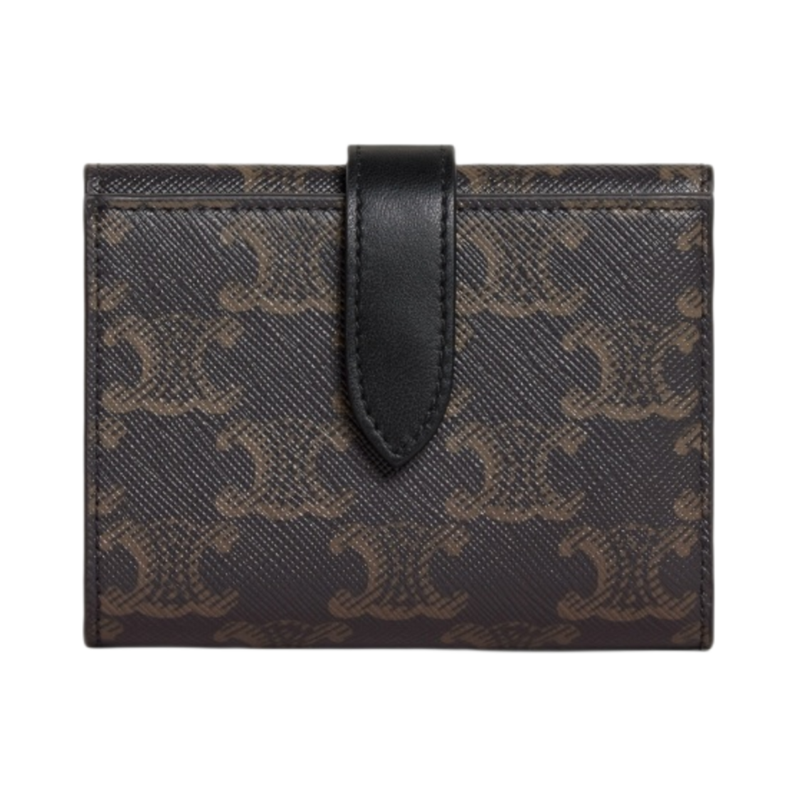 셀린느 트리옹프 캔버스 램스킨 파인 스트랩 월렛 블랙(Celine Fine Strap Wallet in Triomphe Canvas Lambskin Black) - 1