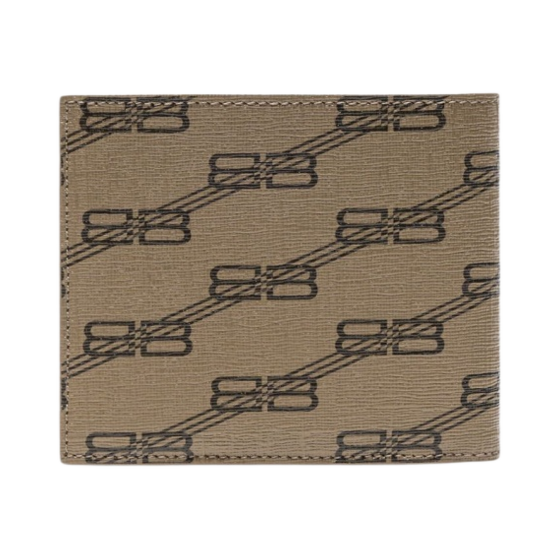 발렌시아가 시그니쳐 스퀘어 반지갑 BB 모노그램 코티드 캔버스 베이지(Balenciaga Signature Square Folded Wallet BB Monogram Coated Canvas Beige) - 2