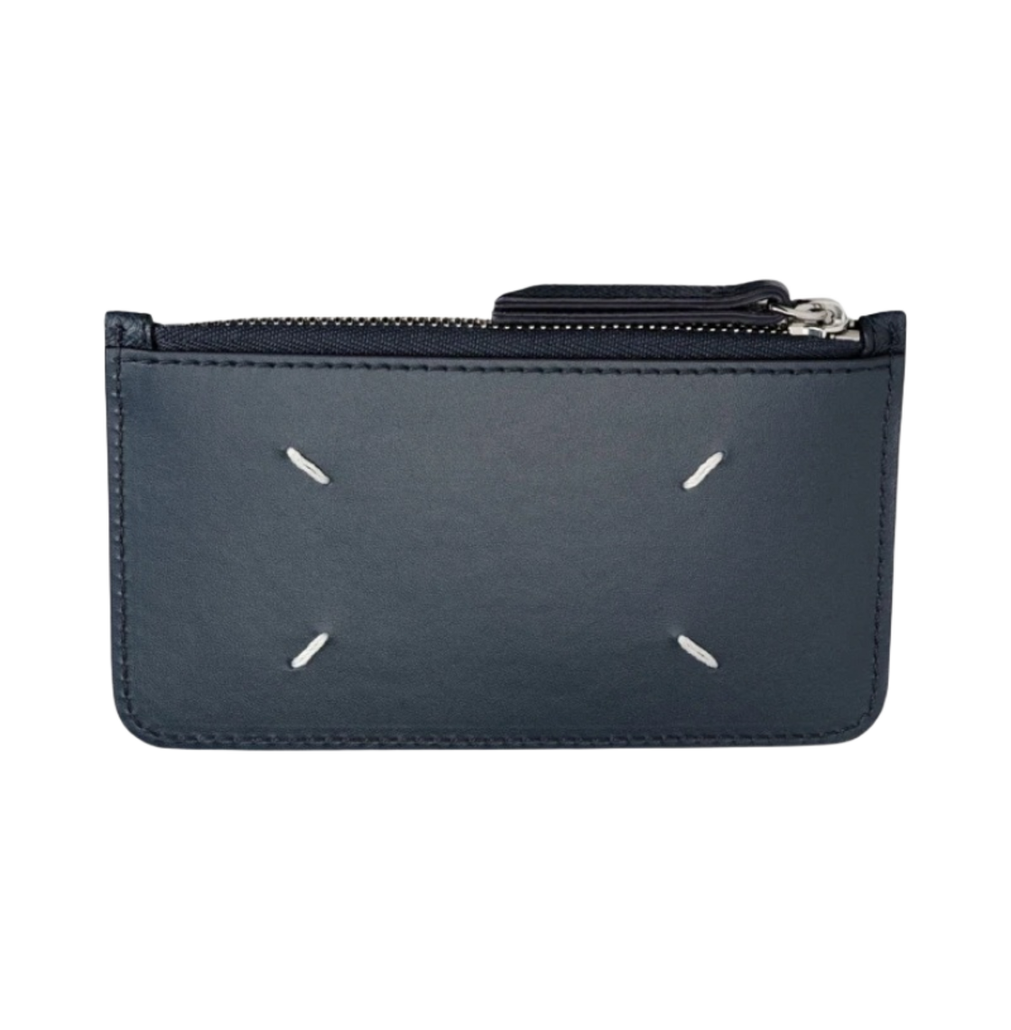 메종 마르지엘라 보빈 레더 지퍼 카드 홀더 슬레이트 블루(Maison Margiela Bovine Leather Zipped Card Holder Slate Blue) - 1