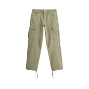 Zara Relaxed Fit Cargo Trousers Green