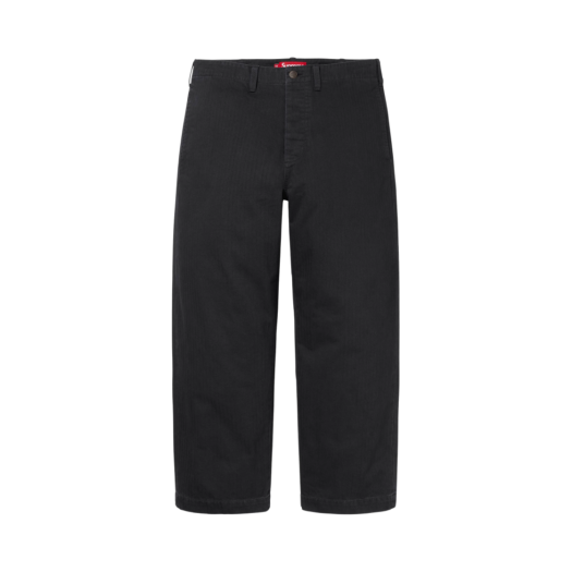 슈프림 치노 팬츠 블랙 스타 - 22SS | Supreme | KREAM