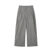 Millo Archive Three Tuck Wide Chino Pants Gray