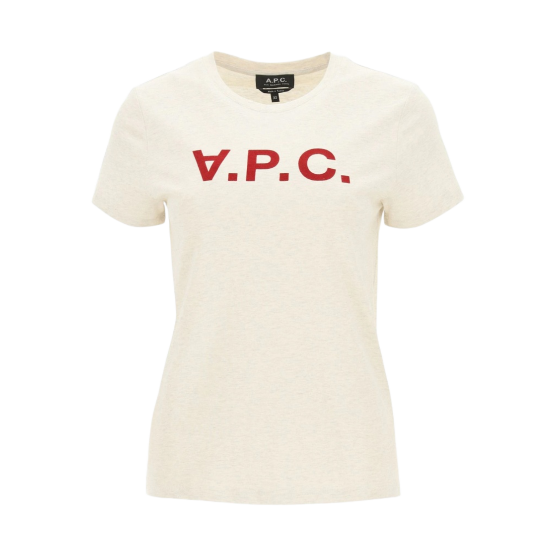 (W) 아페쎄 VPC 티셔츠 베이지 레드((W) A.P.C. VPC T-Shirt Beige Red) - 1