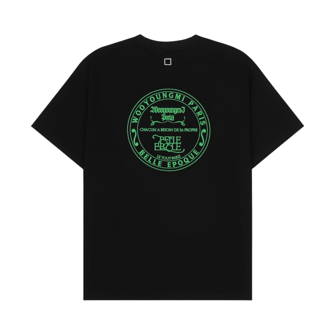 우영미 글로우 그래픽 티셔츠 블랙 - 22SS(Wooyoungmi Glow Graphic T-Shirt Black - 22SS) - 1