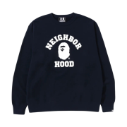 BAPE x Neighborhood Relaxed Fit Crewneck Navy
