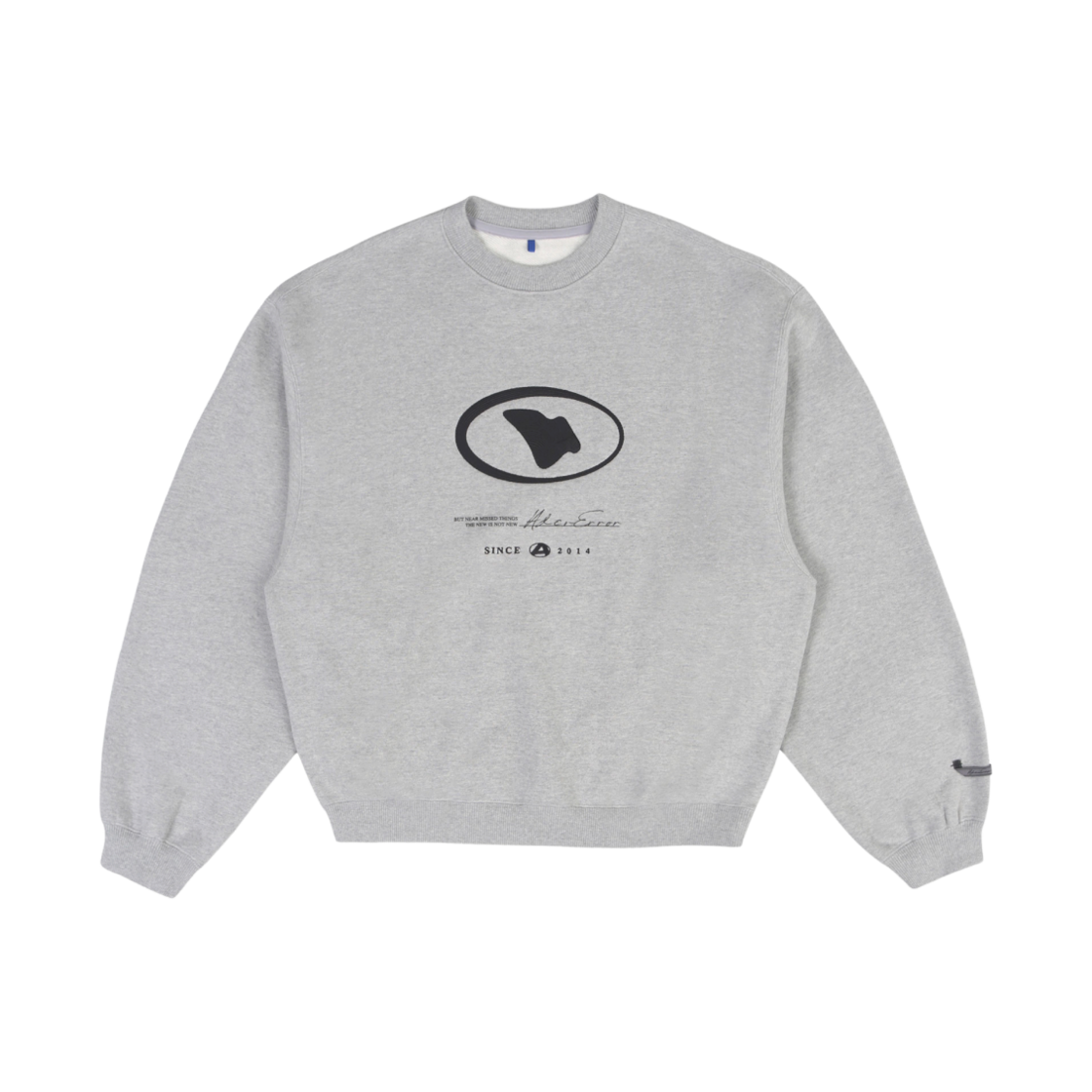 BMADFWSW0103GR Ader Error Etik Logo Sweatshirt Grey