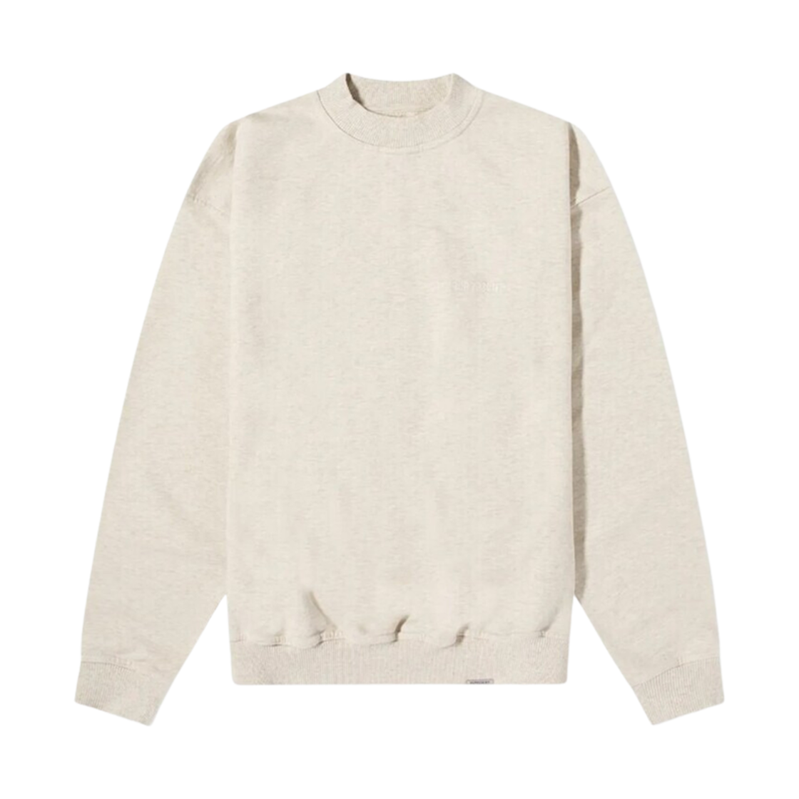 리프레젠트 블랭크 오버사이즈 크루넥 스웨트셔츠 크림 멜란지(Represent Blank Oversized Crewneck Sweatshirt Cream Melange)