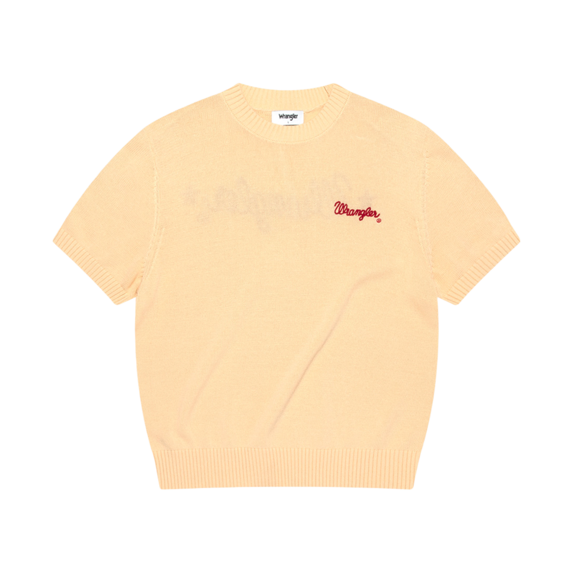 랭글러 로프로고 숏 슬리브 니트 버터(Wrangler Rope Logo Short Sleeve Knit Butter)