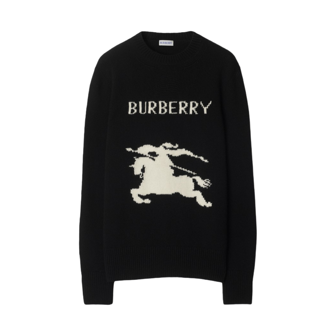 (W) 버버리 EKD 울 캐시미어 스웨터 블랙((W) Burberry EKD Wool Cashmere Sweater Black) - 1