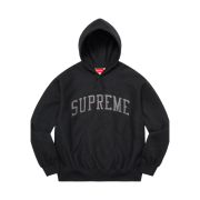 Supreme Glitter Arc Hooded Sweatshirt Black - 23SS