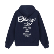 Stussy World Tour Hoodie Navy 2023