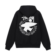 Stussy Beach Roots Hoodie Black