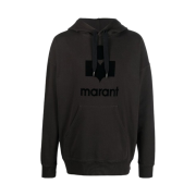 Isabel Marant Miley Logo Hoodie Faded Black - 23SS