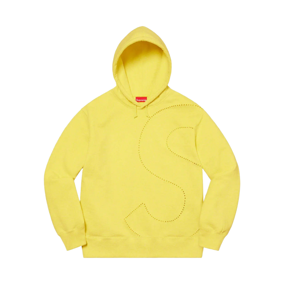슈프림 레이저 컷 S 로고 후드 스웨트셔츠 라이트 레몬 - 21SS(Supreme Laser Cut S Logo Hooded Sweatshirt Light Lemon - 21SS) - 1
