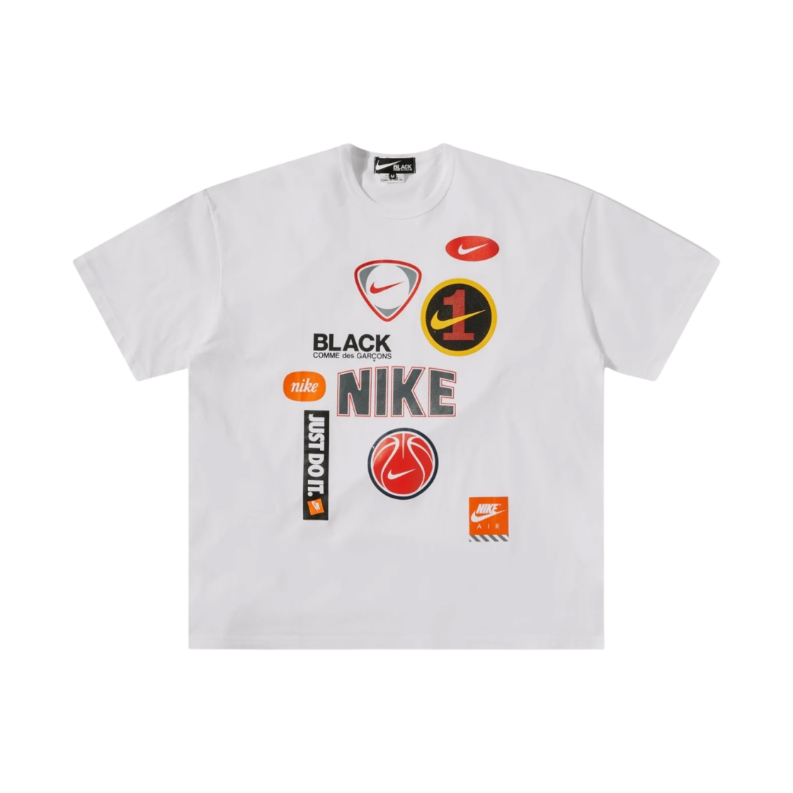 블랙 꼼데가르송 x 나이키 티셔츠 화이트(Black Comme des Garcons x Nike T-Shirt White)