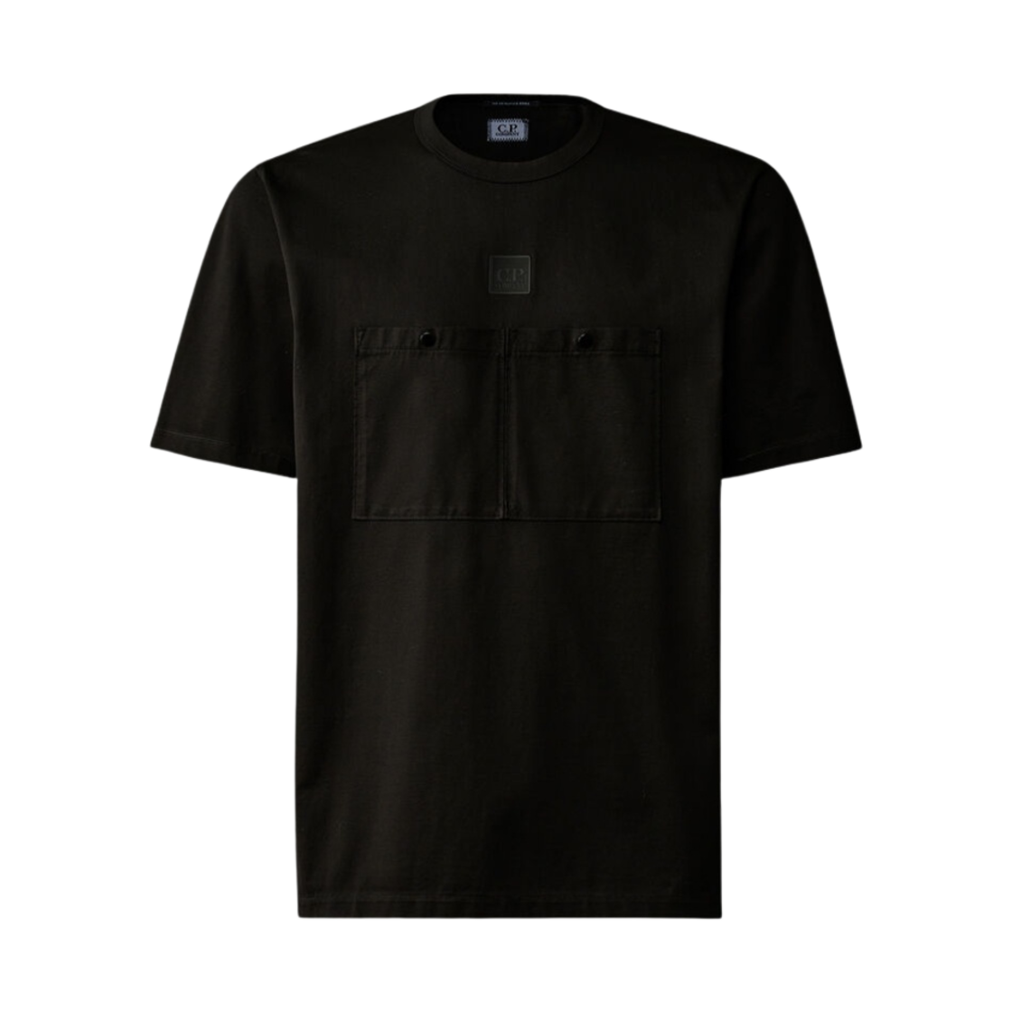 16CLTS021A006370W999 C.P. Company Metropolis Series Mercerized Jersey Pocket T-shirt Black - 24SS