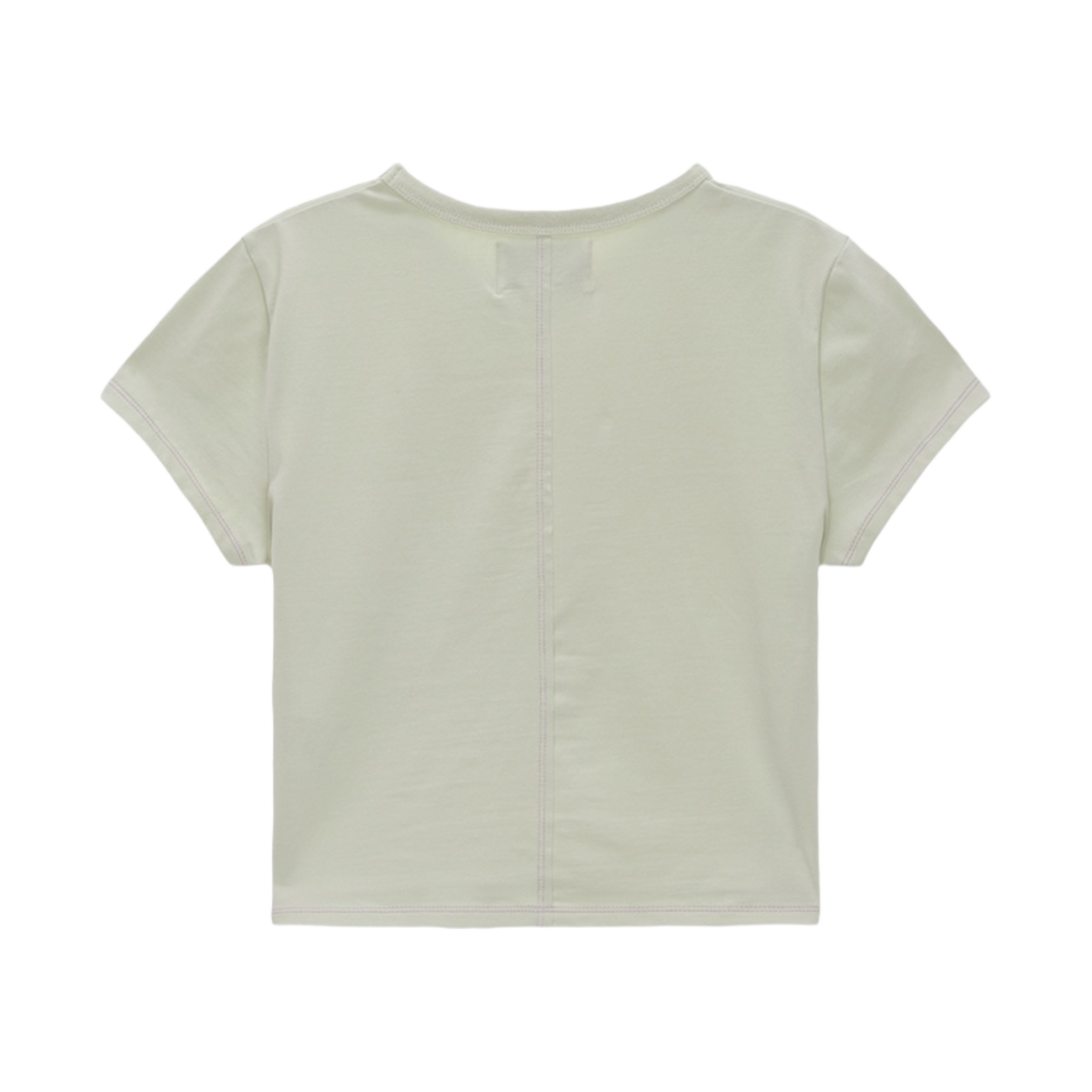(W) 마뗑킴 마뗑 쉐이드 로고 크롭 탑 라이트 그린((W) Matin Kim Matin Shade Logo Crop Top Light Green) - 2