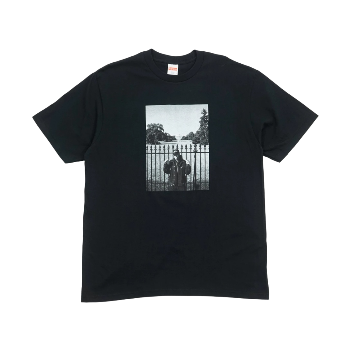 슈프림 x 언더커버 퍼블릭 에너미 화이트 하우스 티셔츠 블랙 - 18SS(Supreme x Undercover Public Enemy White House T-Shirt Black - 18SS) - 1