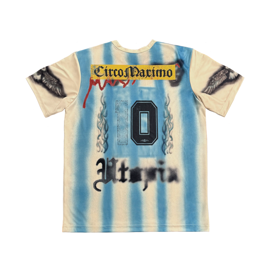 - Travis Scott Argentina Soccer Jersey White Light Blue