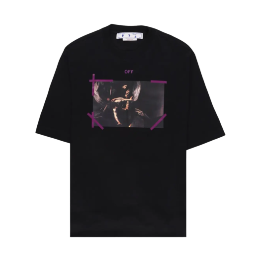 Off-White Arrow Caravaggio Mercy T-Shirt Black Purple
