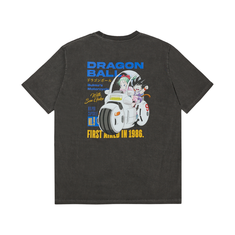 드래곤볼 그래픽 티셔츠 Vol.2 바이크 블랙(DB Graphic T-shirt VOL.2 Bike Black)