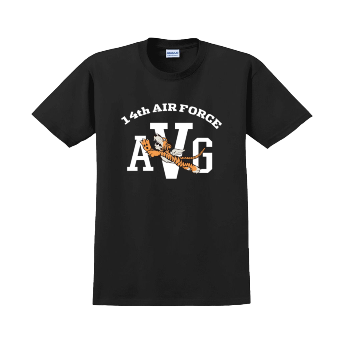 2000_13 Gildan X American Collection AVG TIGER T-Shirt Black