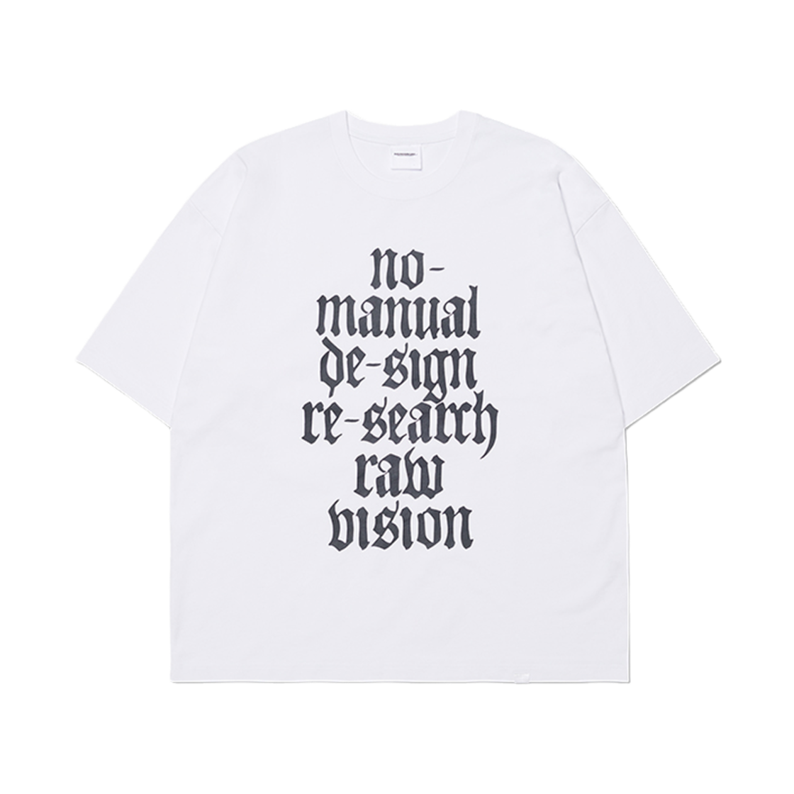 노매뉴얼 로우 비전 티셔츠 화이트