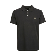 Moose Knuckles Pique Gold Polo Black