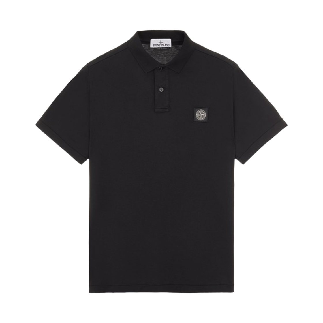 스톤 아일랜드 22613 코튼 저지 가먼트 다이드 피케 폴로 셔츠 블랙 - 22SS(Stone Island 22613 Cotton Jersey Garment Dyed Pique Polo Shirt Black - 22SS) - 1