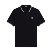 Fred Perry M3600 Twin Tipped Fred Perry Shirt Navy/White