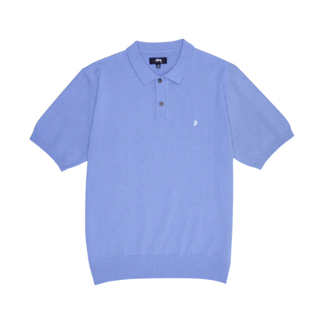 스투시 클래식 숏슬리브 폴로 스웨터 블루(Stussy Classic SS Polo Sweater Blue) - 1
