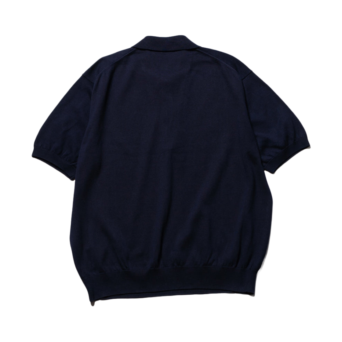 아프레쎄 코튼 니트 숏슬리브 폴로 셔츠 네이비 - 24FW(A.Presse Cotton Knit S/S Polo Shirts Navy - 24FW) - 2