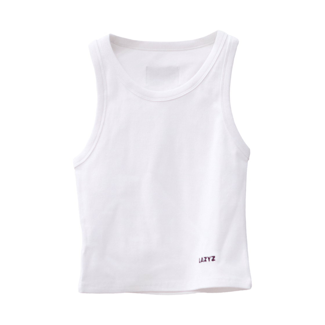 레이지지 리브드 탱크탑 화이트(Lazyz Ribbed Tank Top White) - 1