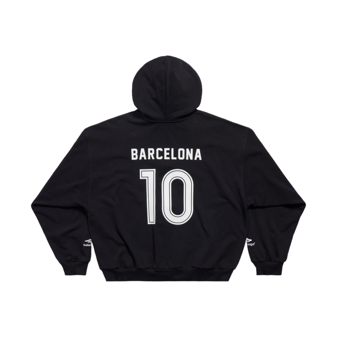발렌시아가 사커 시리즈 바르셀로나 사커 미디움 핏 집업 후드 블랙(Balenciaga Soccer Series Barcelona Soccer Zip-Up Medium Fit Hoodie Black) - 2