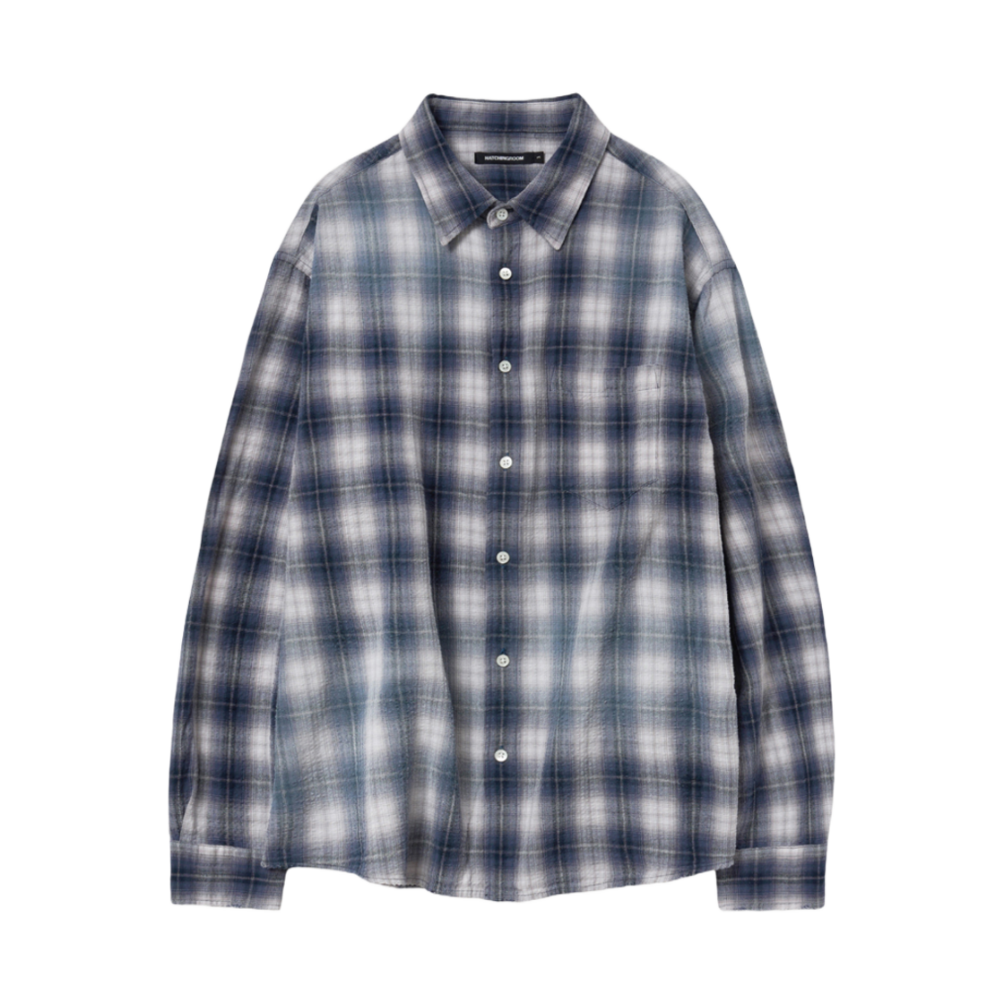 해칭룸 디스 셔츠 옴브레 블루(Hatchingroom Dis Shirt Ombre Blue) - 1