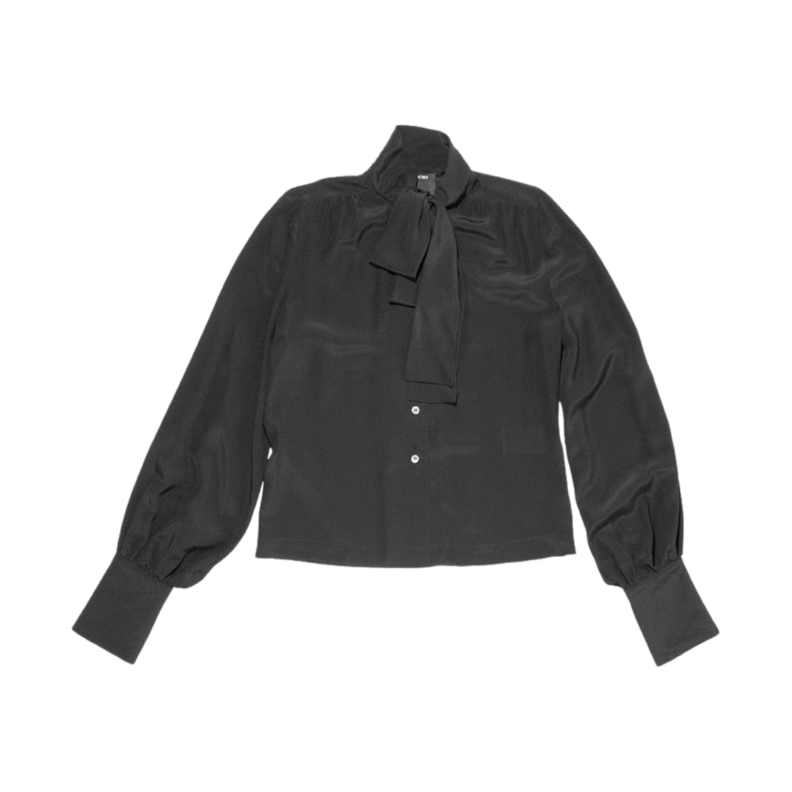 앙팡 리쉬 데프리메 푸시 보우 셔츠 블랙(Enfants Riches Deprimes Pussy Bow Shirt Black) - 1