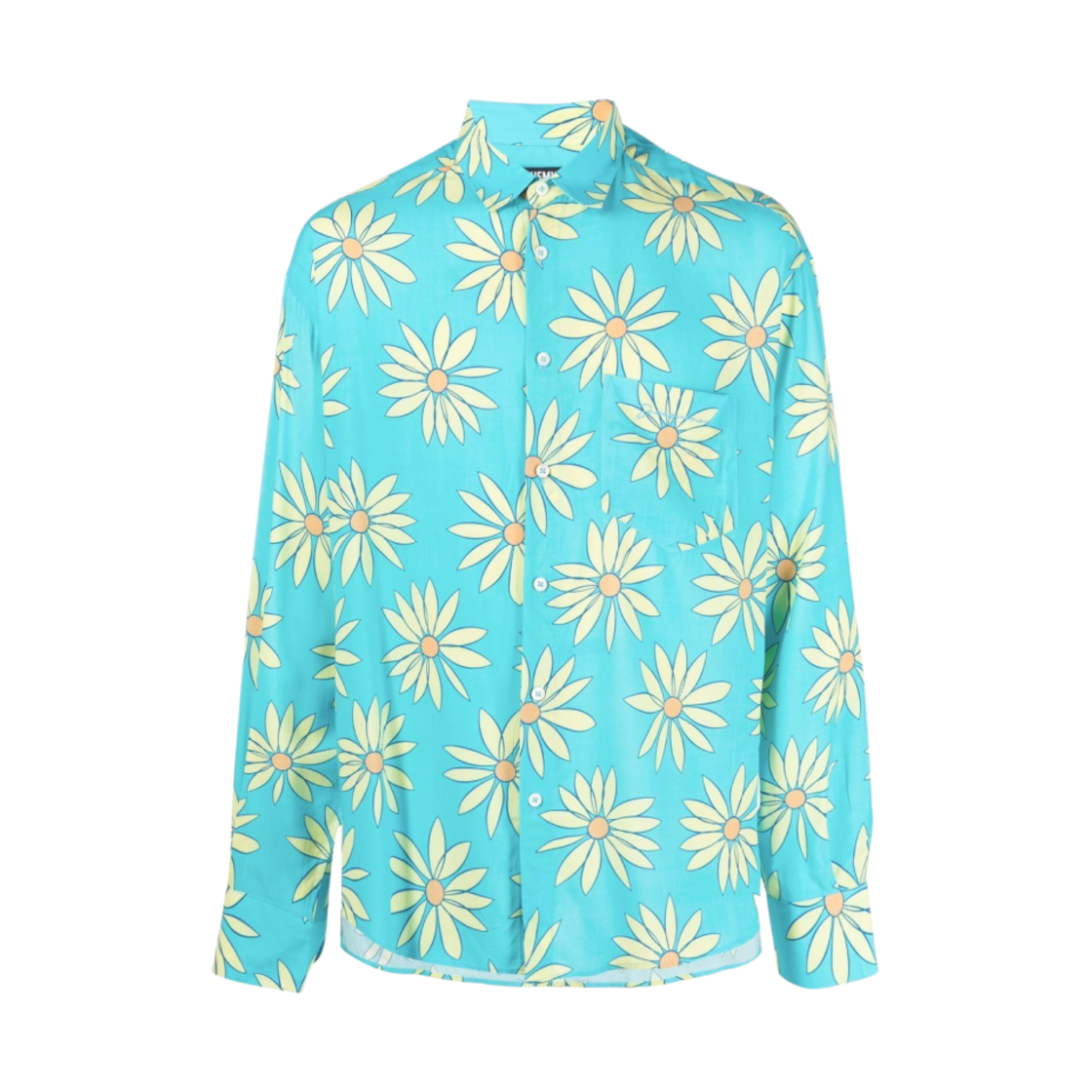 자크뮈스 라 슈미즈 사이먼 데이지 프린티드 셔츠 프린트 그린 블루 플라워