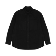 Wooyoungmi Back Logo Denim Shirt Black - 24SS