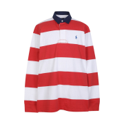 [30%적립] Polo Ralph Lauren Long Sleeve Rugby Polo Shirt Post Red White