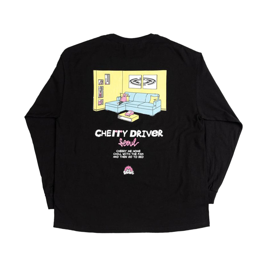 Cherry Me Home x rabuns l/s blk CHERRY DRIVER Cherry Me Home x Rabuns Ls Black