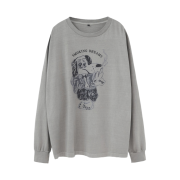 Polyteru x HANK Long Sleeve Blue Dog Vintage Gray - 24SS