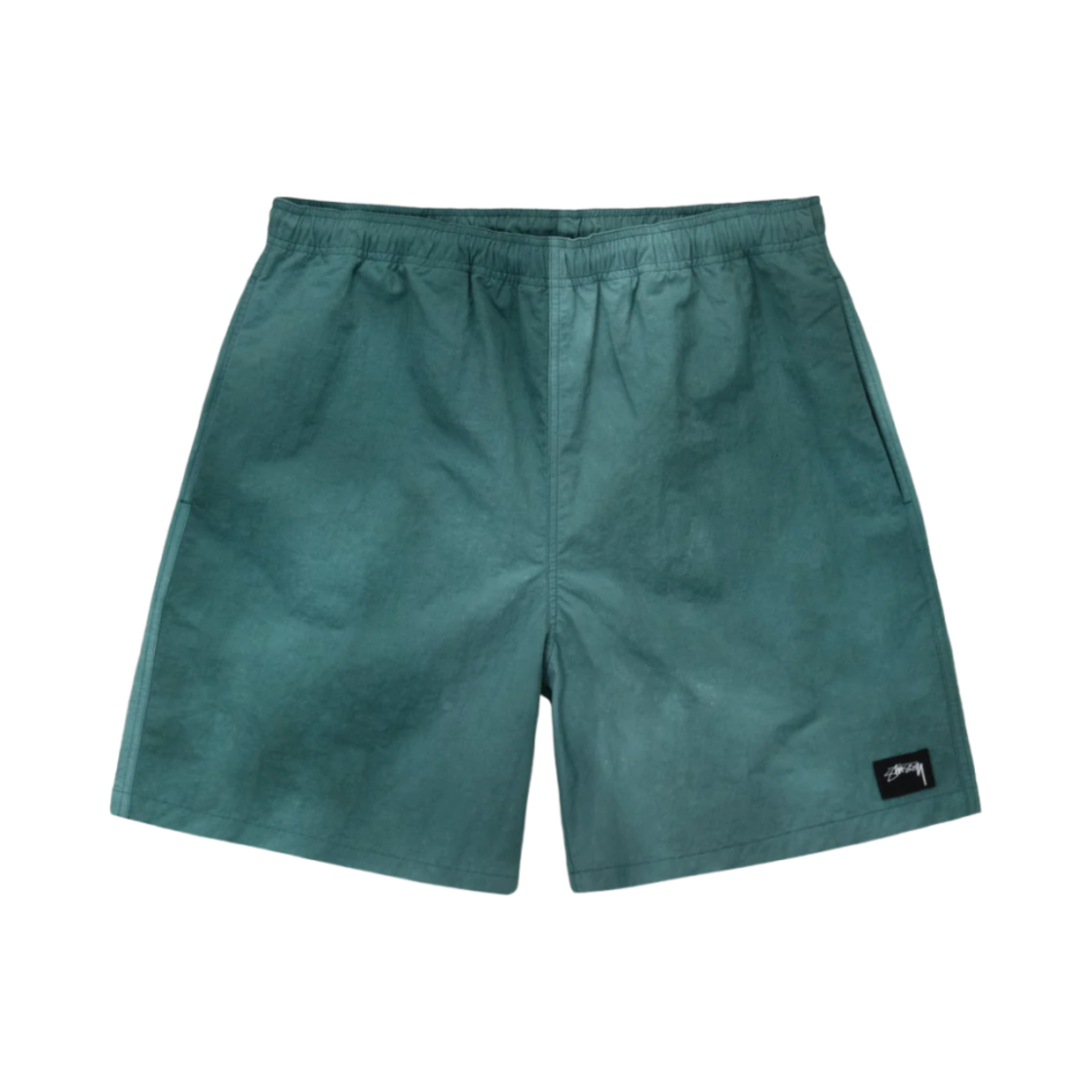 112287 Stussy Wave Dye Nylon Shorts Atlantic - 대표 이미지 #1