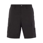 Stone Island L0803 Stretch Cotton Canvas Garment Dyed Cargo Bermuda Shorts Black - 23SS