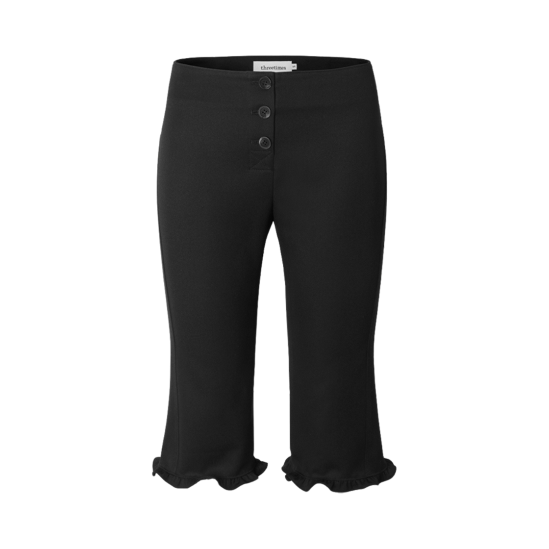 (W) 쓰리타임즈 레이첼 팬츠 블랙((W) Threetimes Rachel Pants Black)
