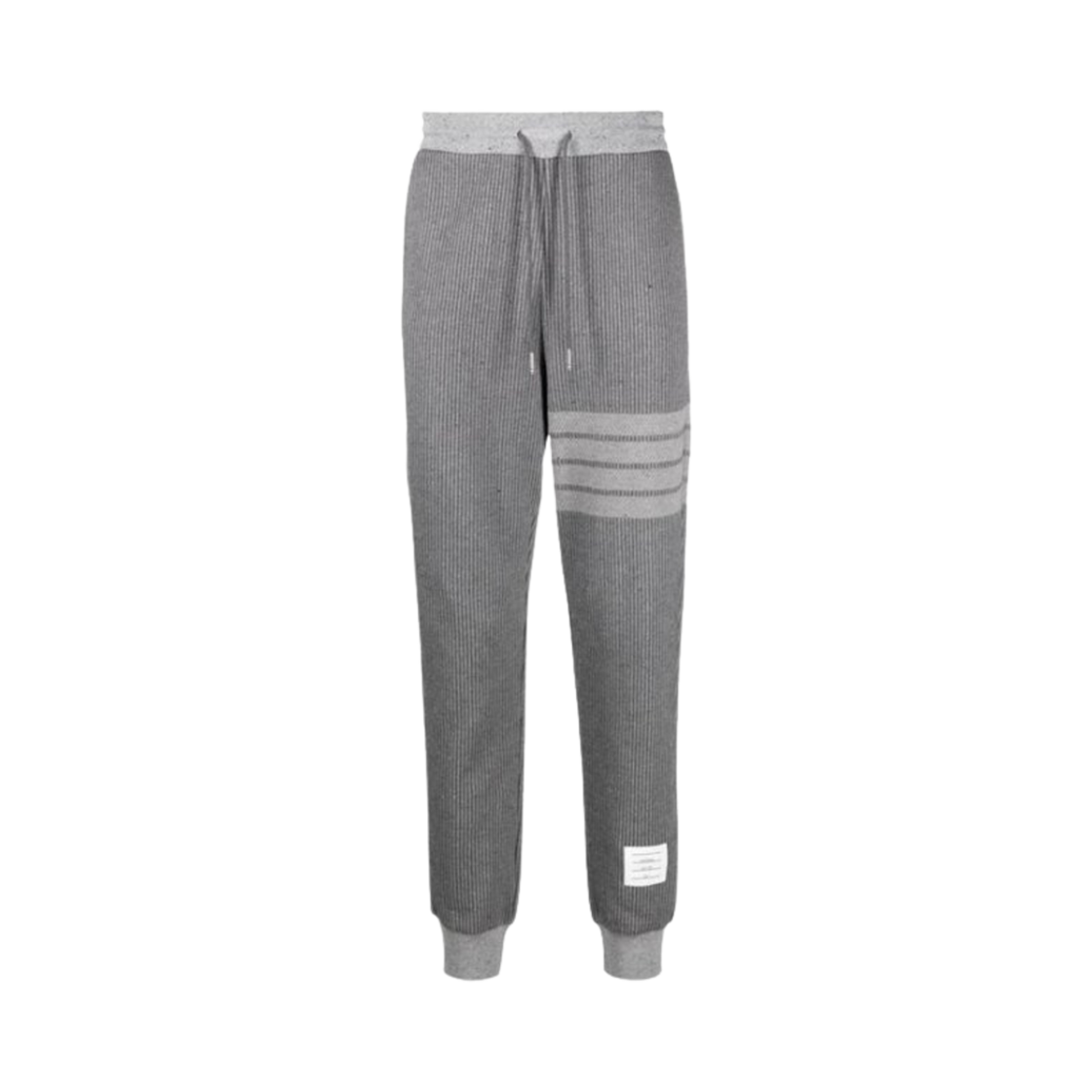 MJQ199A-J0142-035 Thom Browne Silk Flecked 4-Bar Sweatpants Medium Grey