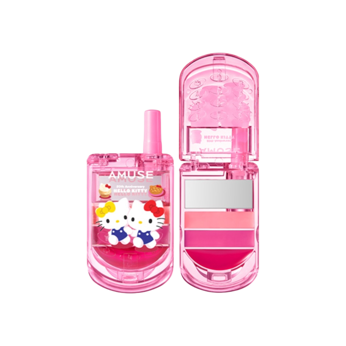 어뮤즈 헬로 키티 한정 에디션 립 앤 치크 핸드폰 핑크 소다(Amuse Hello Kitty Limited Edition Lip & Cheek Phone Pink Soda)