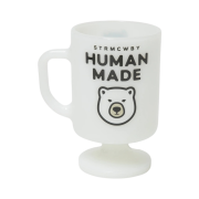 Human Made Milk Glass Pedestal Mug White