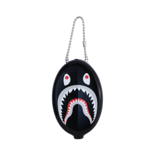 - BAPE A Bathing Ape Shark Coin Case Black